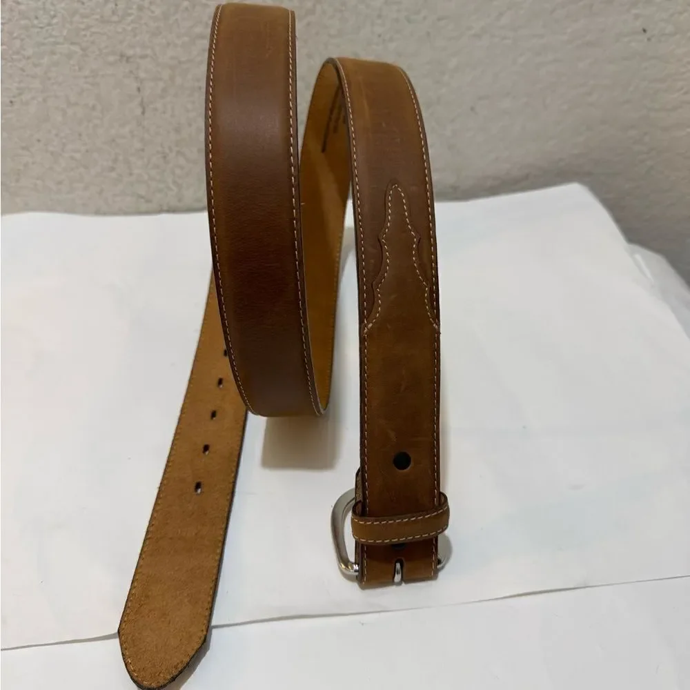 NWOT Silver Creek Men's Classic Brown Leather Belt Brown 48